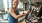 a person working out in a gym